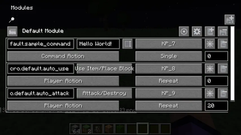 Gui with Default Module