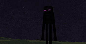 Enderman in darkness