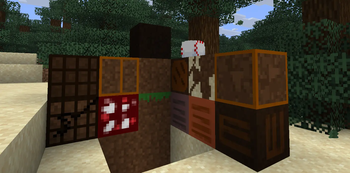 A Photo of all the new blocks using the resource pack