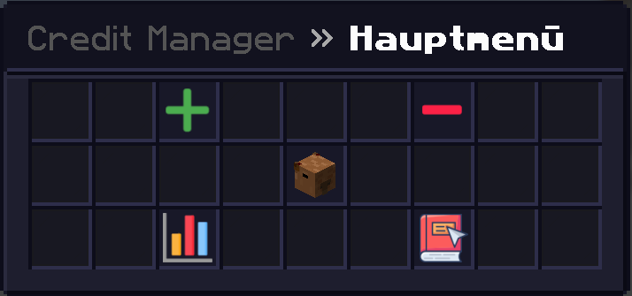 CreditManager Main Menu