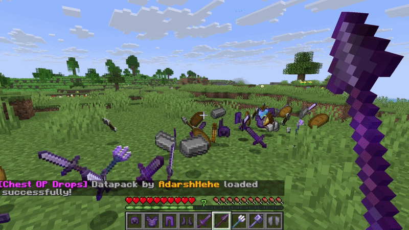 Minecraft, But Chest Drops OP LOOT — screenshot 1