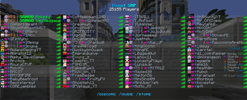 The DonutSMP tablist.
