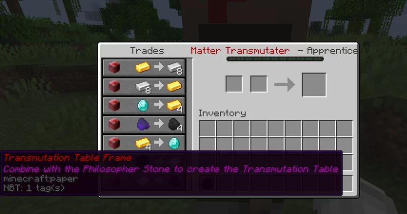 Inside look of the Matter Transmutater