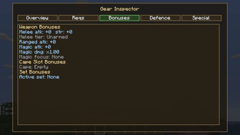 Custom Gear Tab