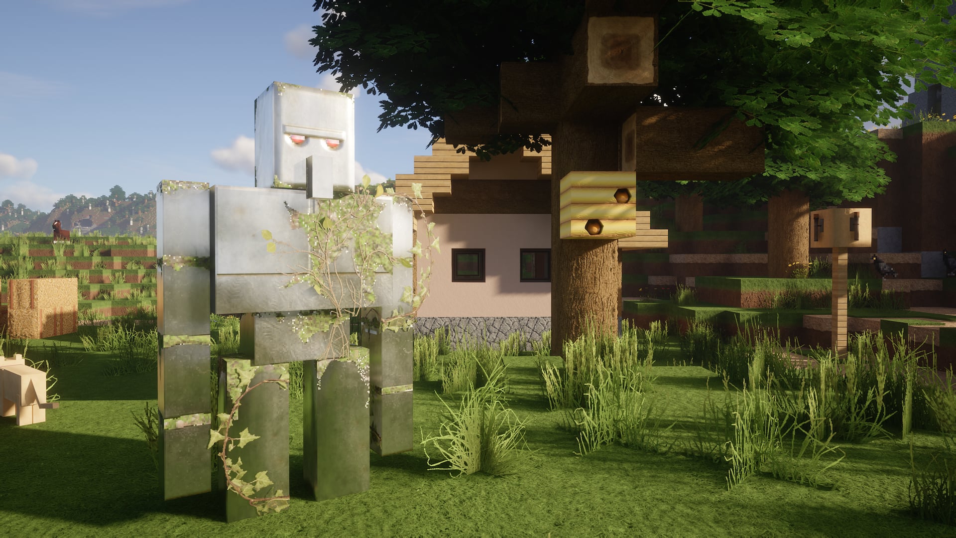 A screenshot showing some textures present in the pack