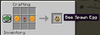 Bee Spawn Egg Recipe