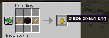 Blaze Spawn Egg Recipe