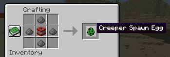 Creeper Spawn Egg Recipe