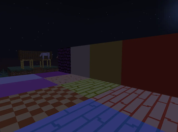 Surface view of the blocks