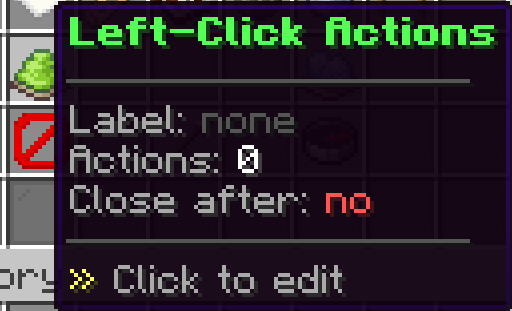 Actions ~ Menus