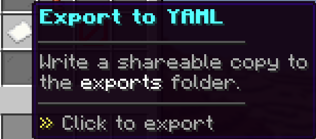 Exports ~ Menus