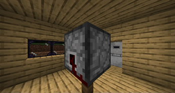 Redstone lantern (unlit, from the back)