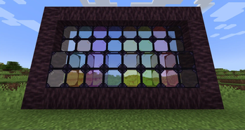 Stained armored glass (with panes)