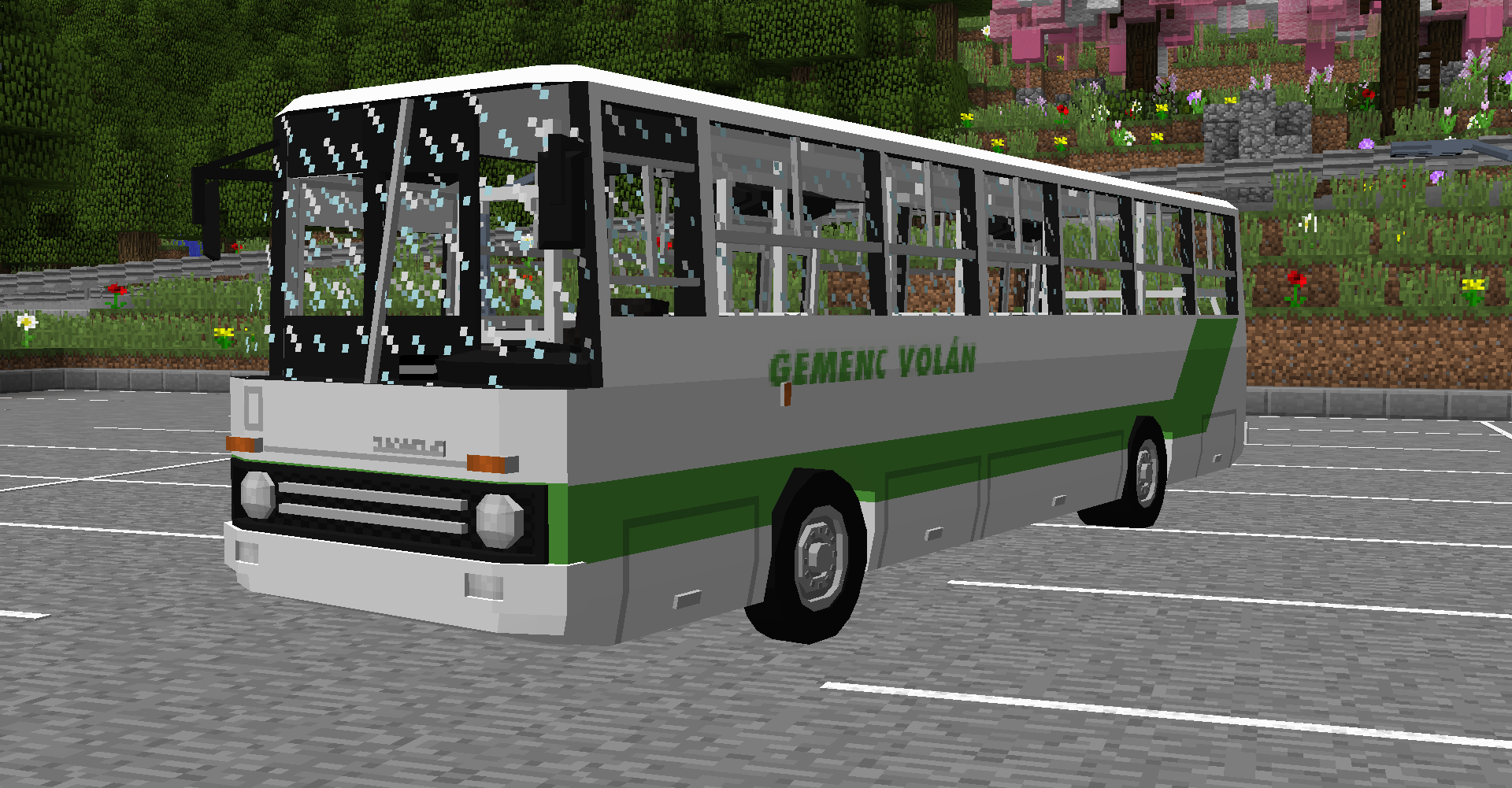 Hungarian bus Ikarus-250 Minecraft Map