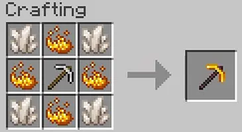 Molten Pickaxe Recipe