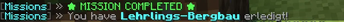 Completion Message & Reward System