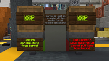 Pulling items from a locked container