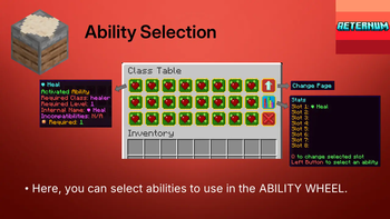 Selecting Abilities into your ability wheel