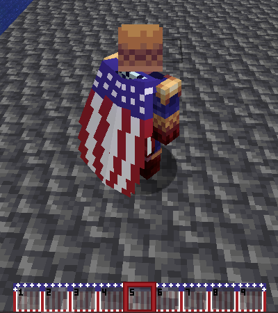 Elytra and hotbar
