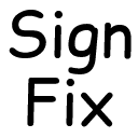Sign Fix