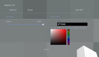 Modern CPS — Visual Settings