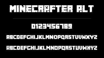Minecrafter Alt Font
