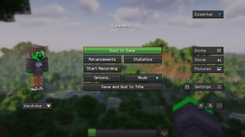 Pause Menu