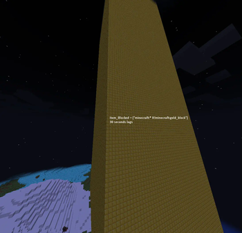 "minecraft:* R!minecraft:gold_block"
