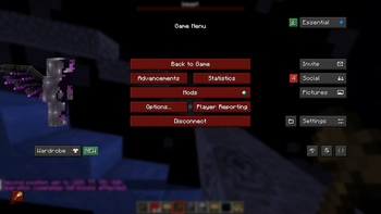 changed esc menu