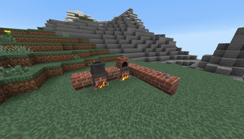 Kitchen with Stoves, Cooking Pot and Clay Oven