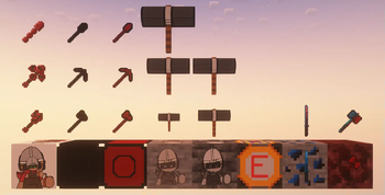 Blocks and items.