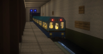 81-707 "Ezh" At the "Lesnaya" Station