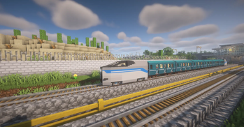 81-717 Nomernoy at the "Kuntsevskaya" - "Molodezhnaya" Junction