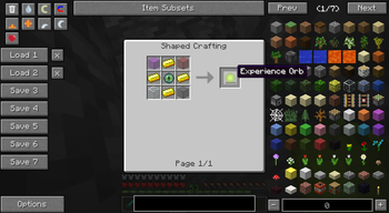 Crafting recipe