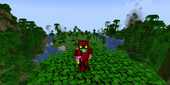 Player Wearing ruby Armor