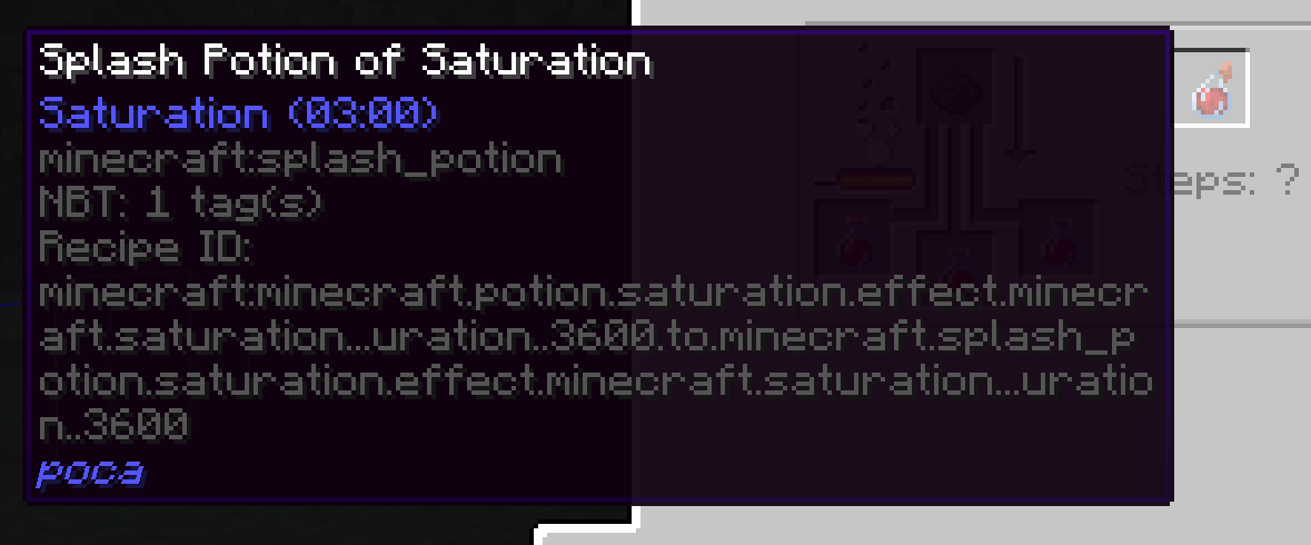 The New Saturation Potion