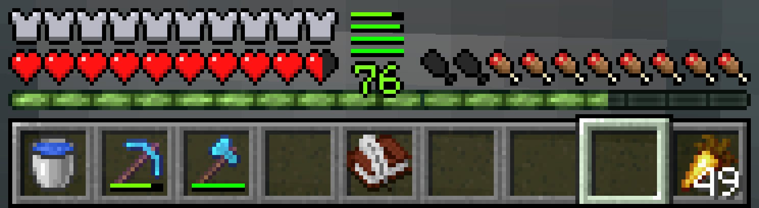 Armor durability display