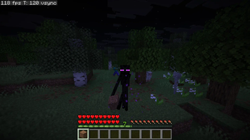 Enderman (holding block)