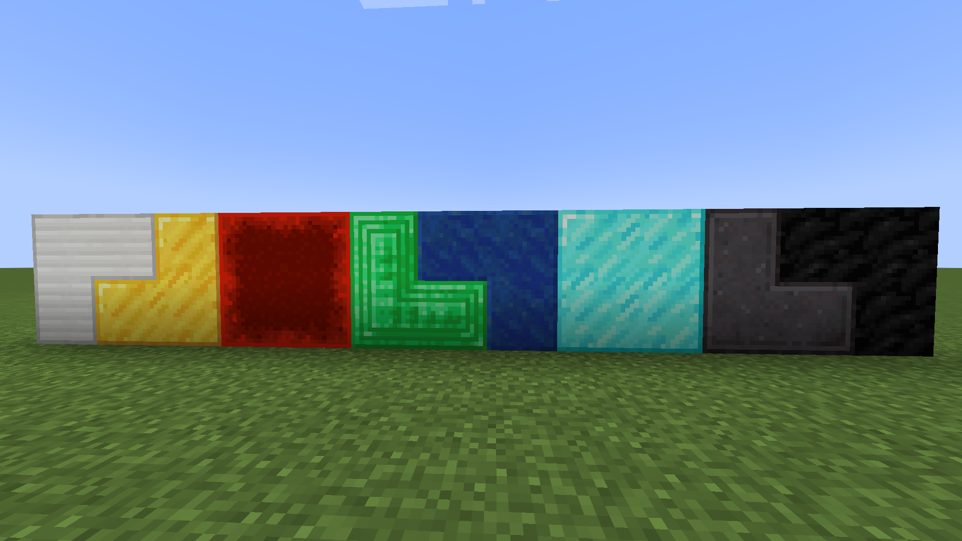 Blocks of ores