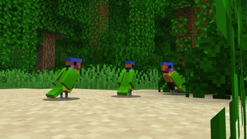 Red-Collared Lorikeets