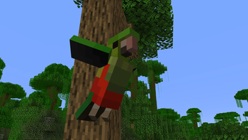 King Parrot in Flight