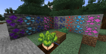 New ores added as well as a new crop