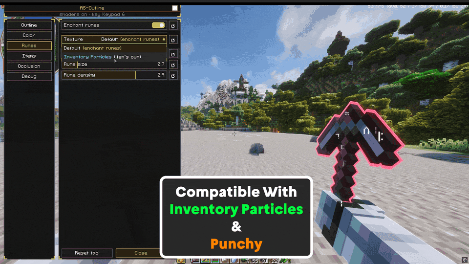 Outline N' Stuff: Inventory Particle & Punchy Compatibility