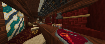The bar car of our custom train of the same name!