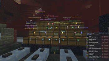 List of resources + Chests highlighted in real time