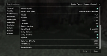 Recommended Settings