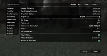 Recommended Settings