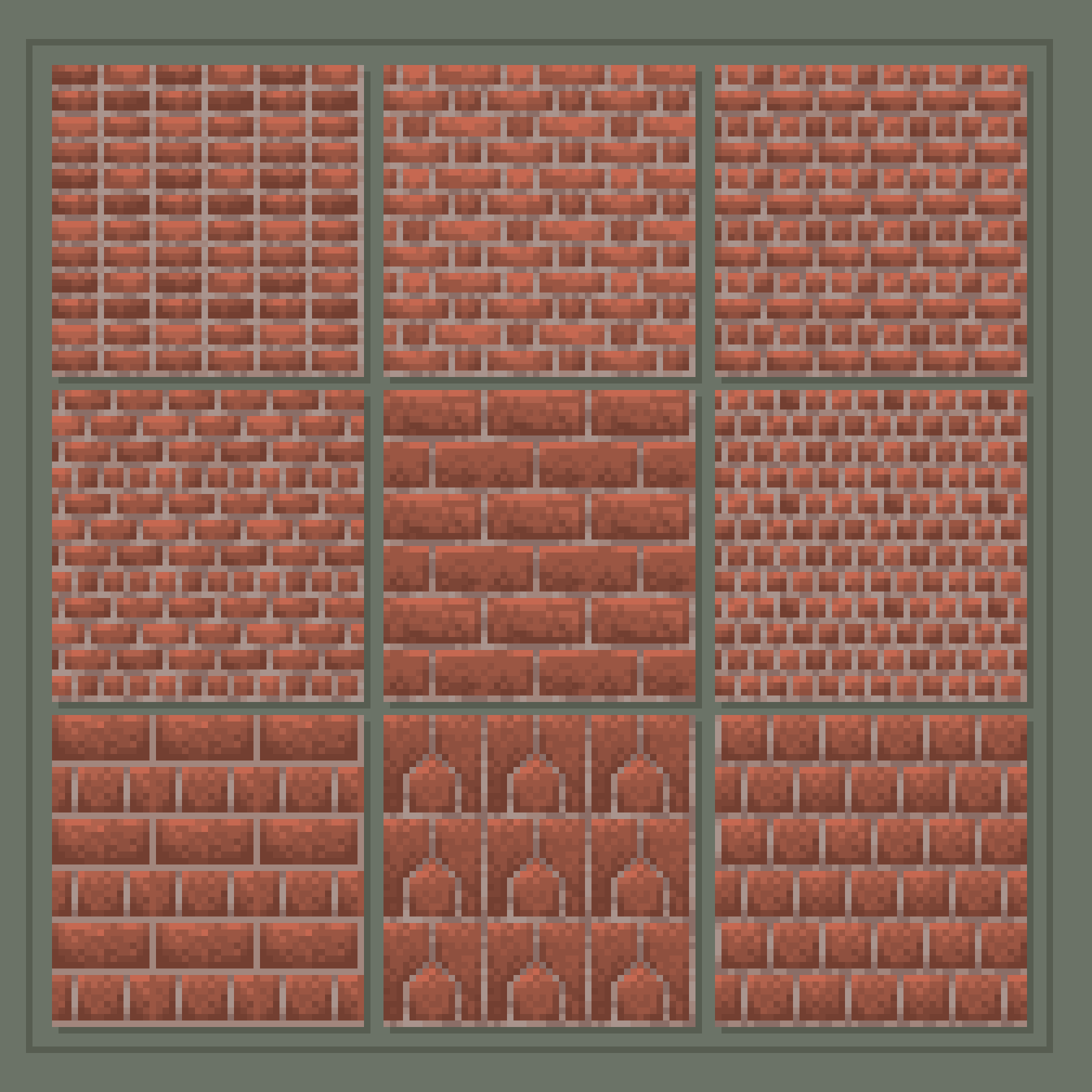 all the bricks