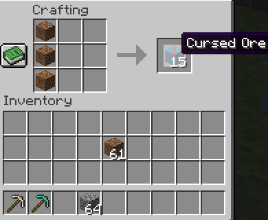 Cursed Ore Recipe