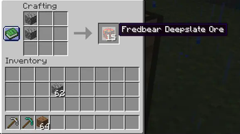 FredBear Deepslate ore recipe